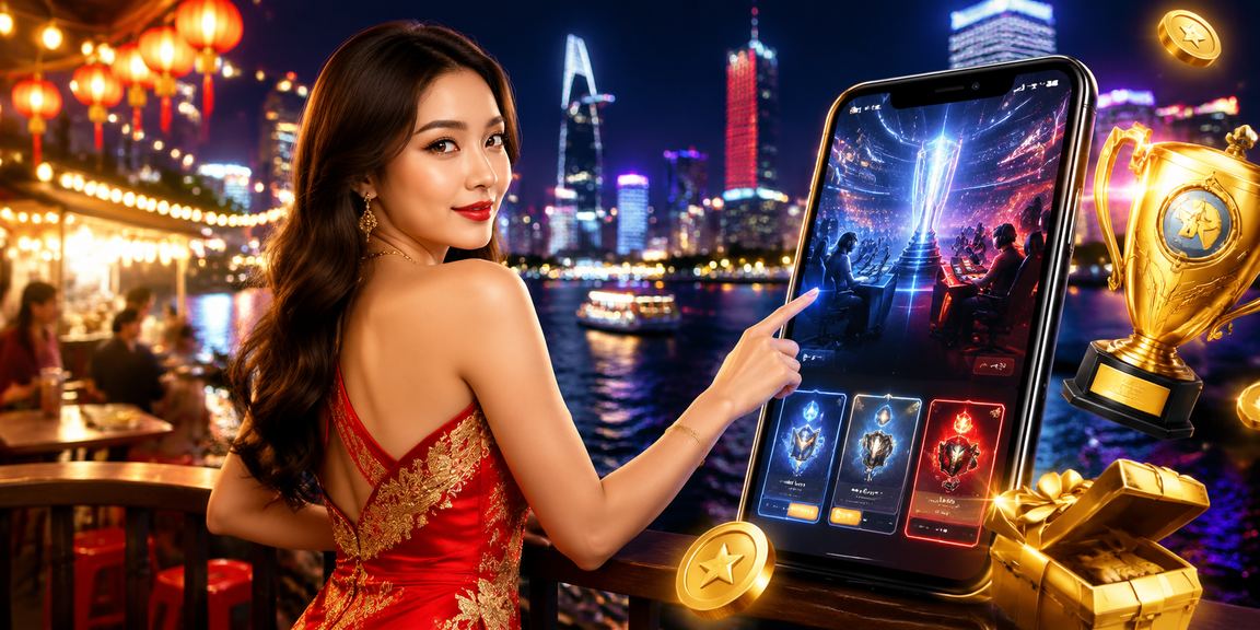 Người hâm mộ thể thao và esports tại chợ đêm TP. Hồ Chí Minh theo dõi trận đấu trên điện thoại