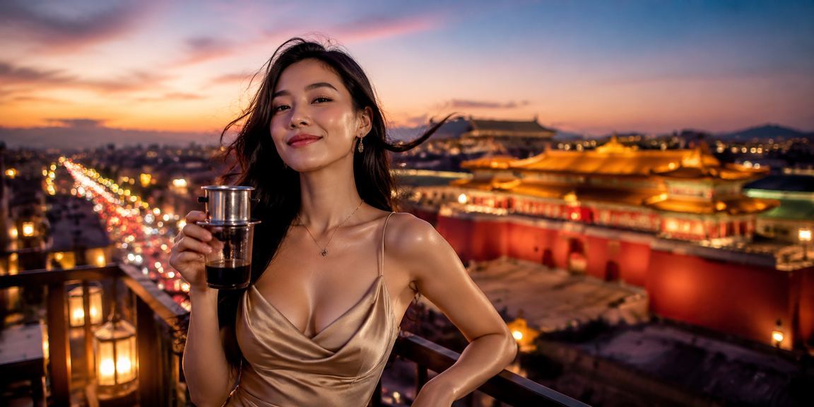 Người dùng tại Huế xem thông tin cá cược thể thao trên di động cùng ly cà phê